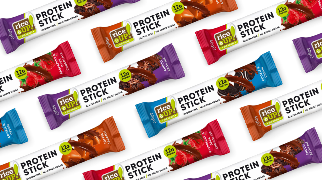 СМ Трейд Ви представя най-новата серия продукти с бранд RiceUp - RiceUp Протеинов стик 40 гр.