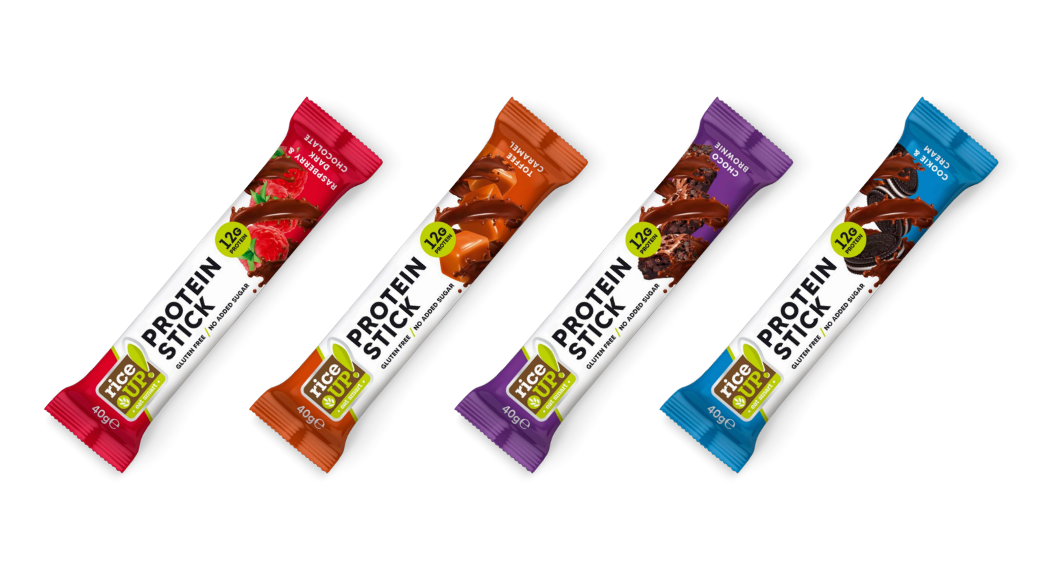 СМ Трейд Ви представя най-новата серия продукти с бранд RiceUp - RiceUp Протеинов стик 40 гр.